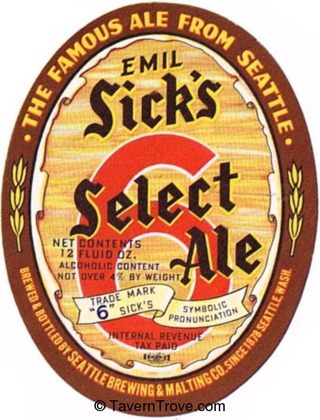 Emil Sicks' Select Ale