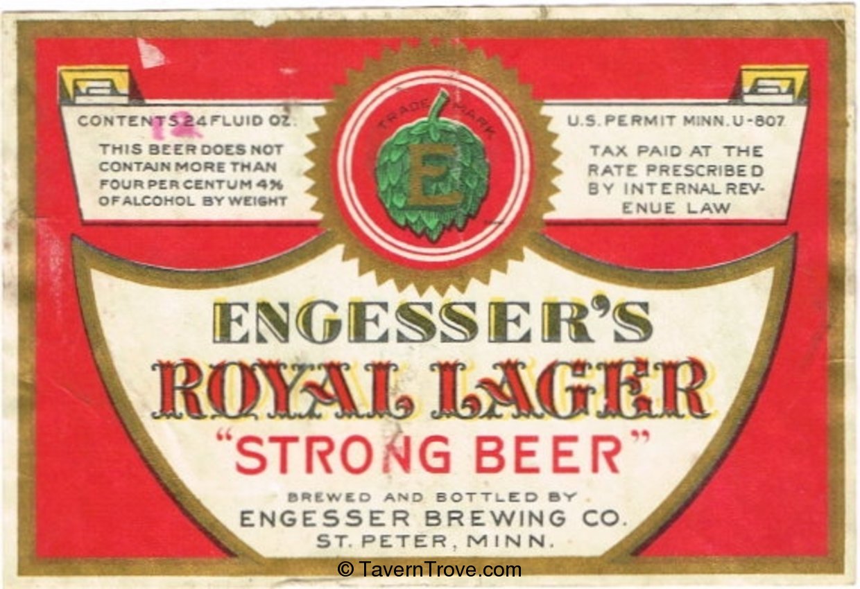 Engesser's Royal Lager Beer
