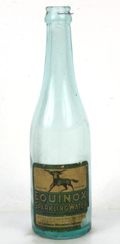 Equinox Sparkling Spring Water 12½oz Bottle Manchester Vermont