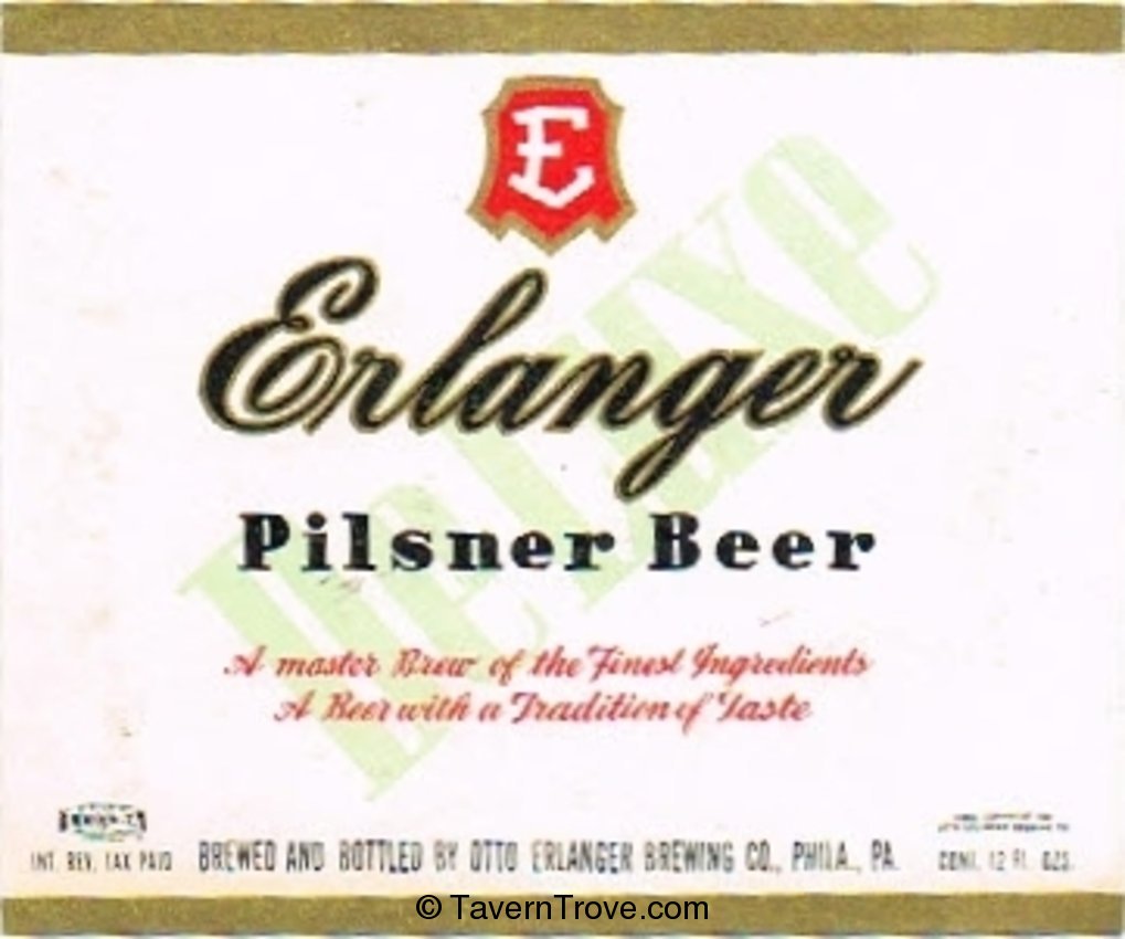 Erlanger Pilsner Beer 