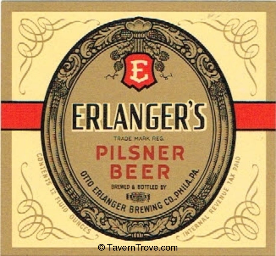 Erlanger's Pilsner Beer
