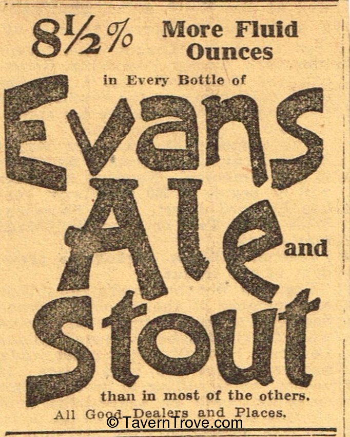 Evans' Ale and Stout