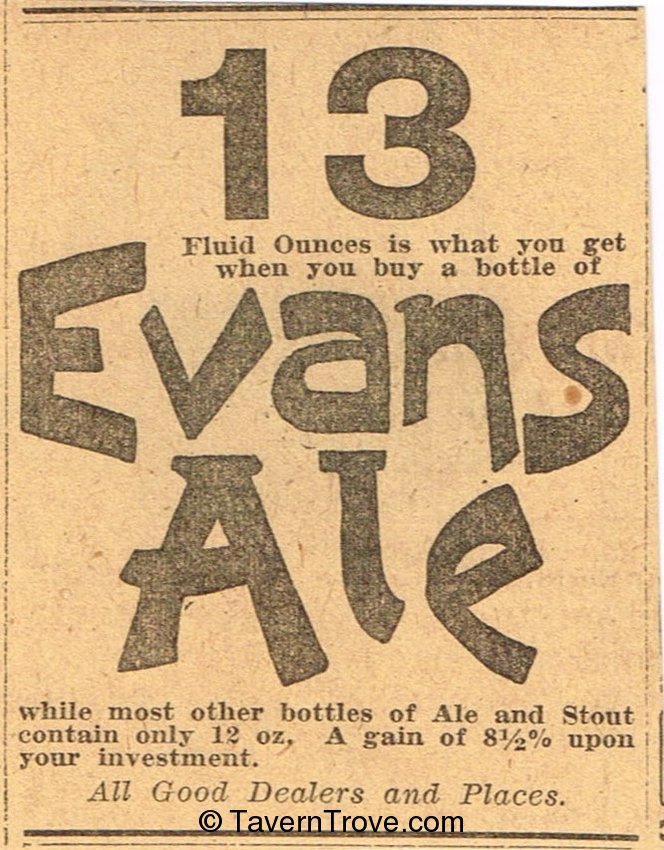 Evans' Ale