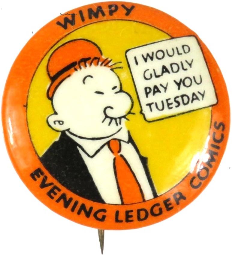 Evening Ledger Comic Popeye's 