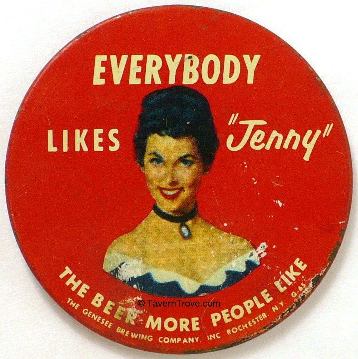 Item #79924 1955 Everybody Likes "Jenny" Pinback