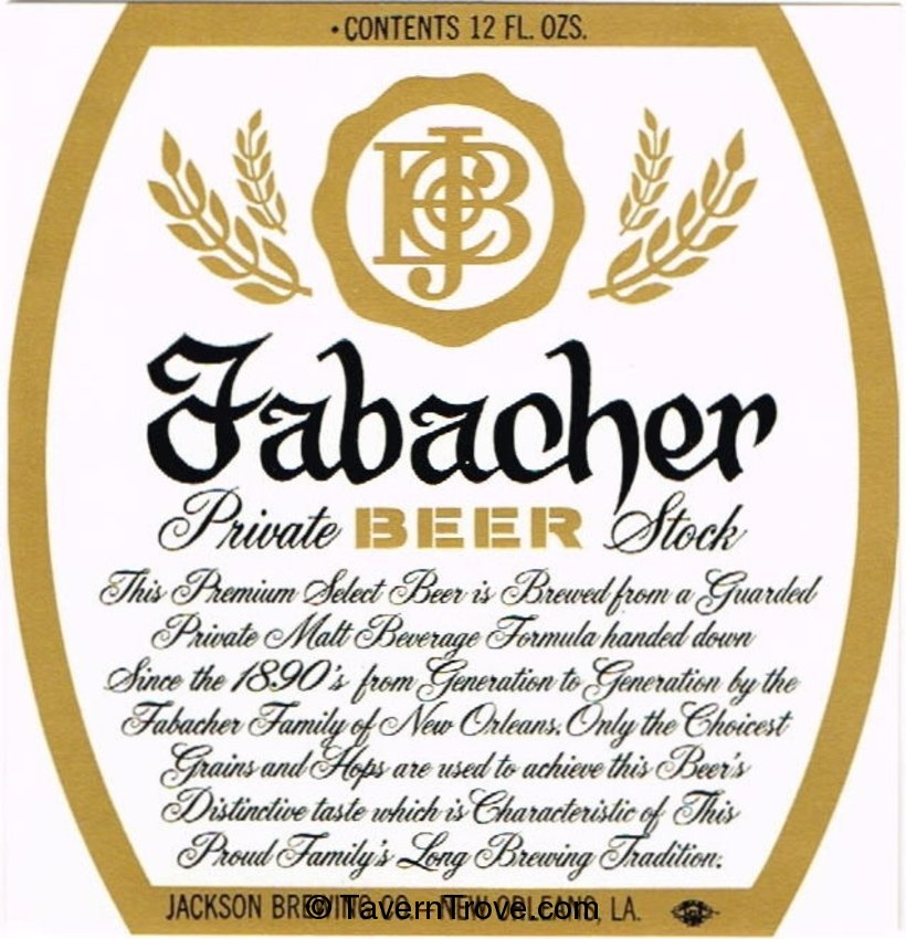 Fabacher Private Stock Beer (test label)