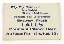 Falls Premium Pilsener Beer pocket mirror