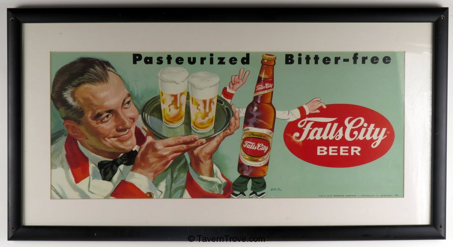Falls City Beer trolley sign