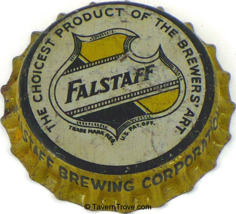 Falstaff Beer (dull gold & silver)