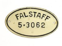 Falstaff Beer metal tag