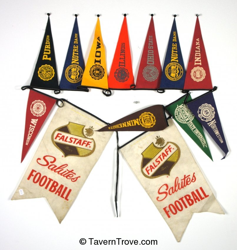 Falstaff Salutes Football Pennant Set