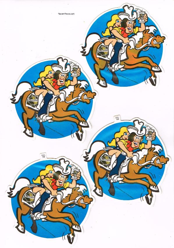 Falstaff Beer Cowboys Fearless and Fanny lot of Four zxz