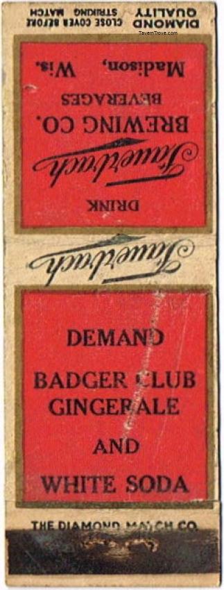 Fauerbach Lager Beer/Badger Club Ginger Ale