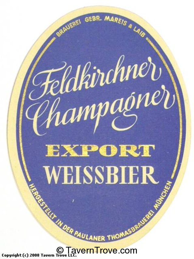 Feldkirchner Champagner Export Weissbier