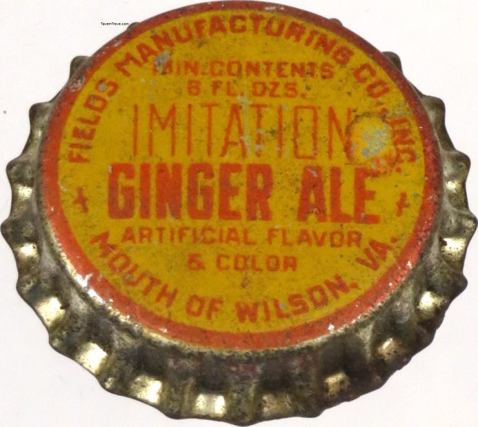 Fields Mfg. Co. Ginger Ale Mouth of Wilson, Virginia