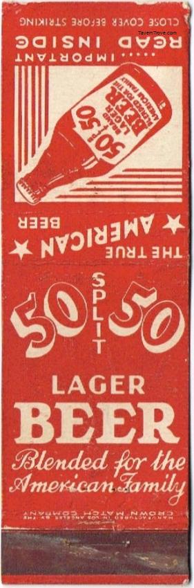 Fifty Fifty Split Lager Beer