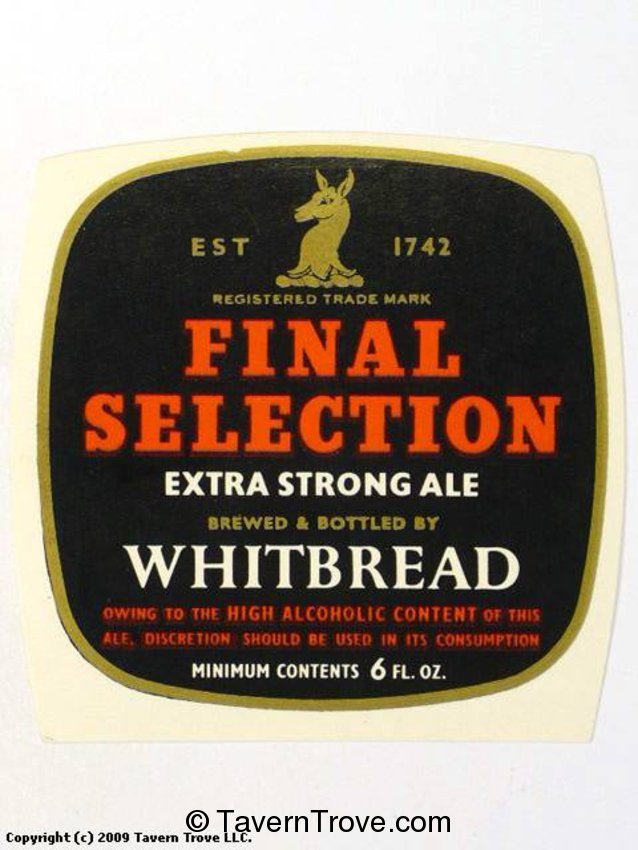 Final Selection Extra Strong Ale