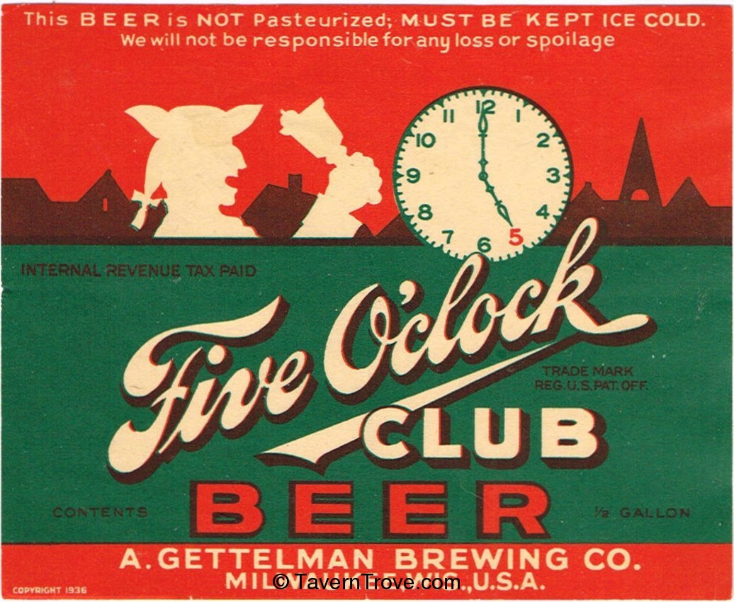 Five O'clock Club Beer