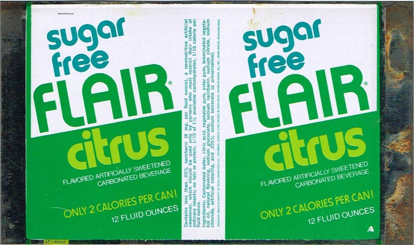 Flair Citrus Soda Diet (sheet)