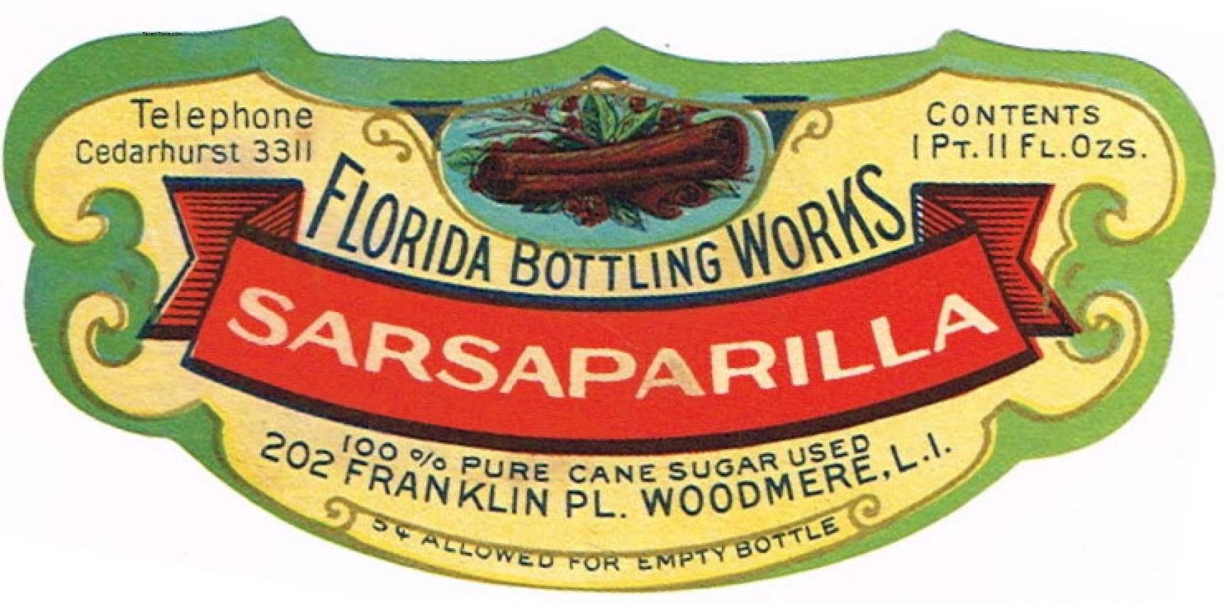 Florida Bottling Sarsaparilla Woodmere Long Island New York
