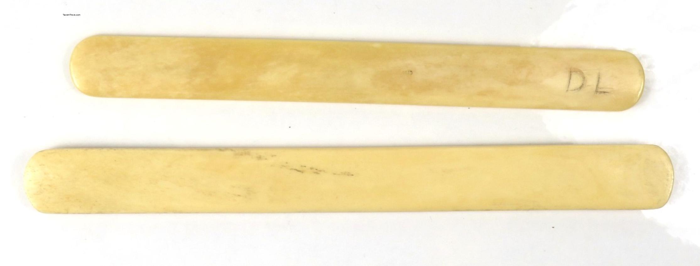 Foam Scrapers Made of Bone lot of Two