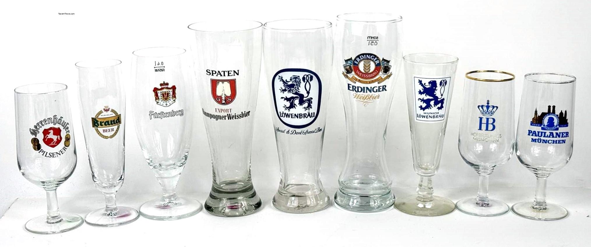 Foreign Beer lot of Nine Erdinger Spaten