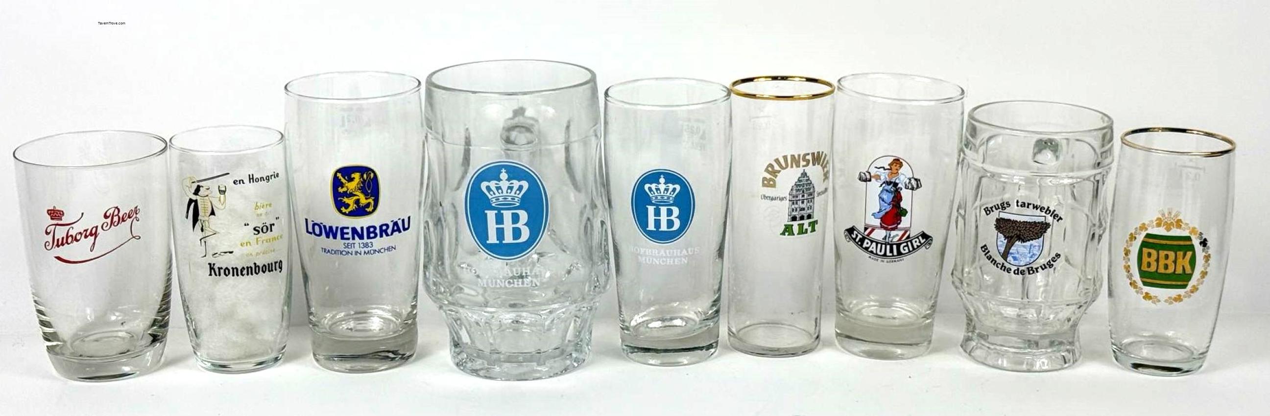 Foreign Beer lot of Nine Hofbrau Haus Munchen+