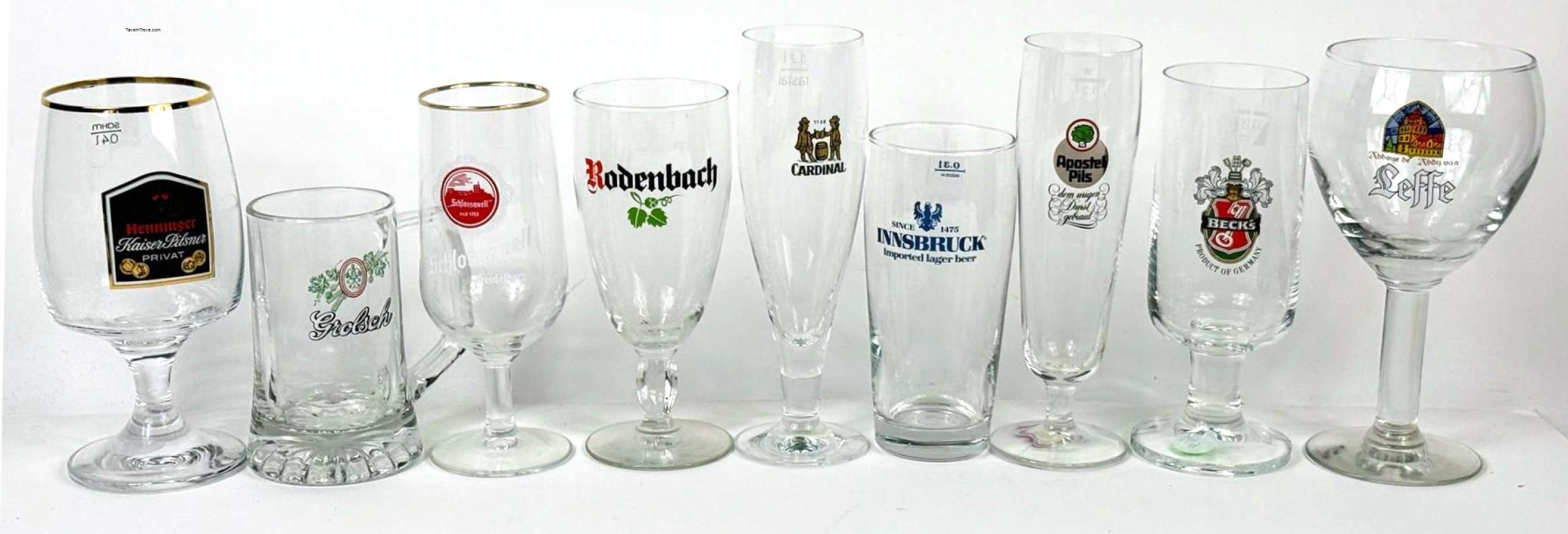 Foreign Beer lot of Nine Rodenbach Leffe