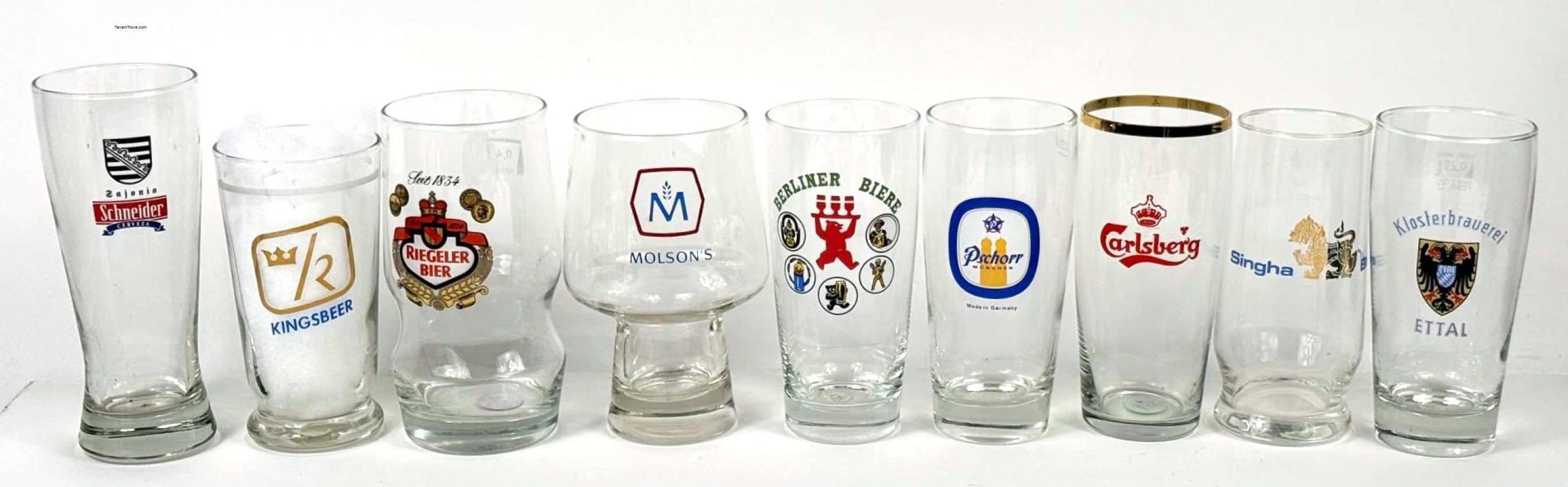 Foreign Beer lot of Nine Schneider Molson