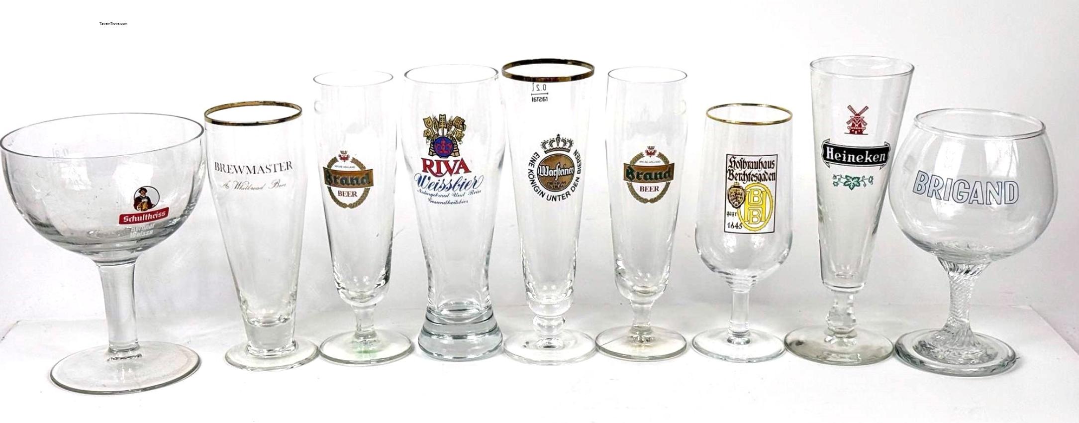 Foreign Beer lot of Nine Schultheiss Riva