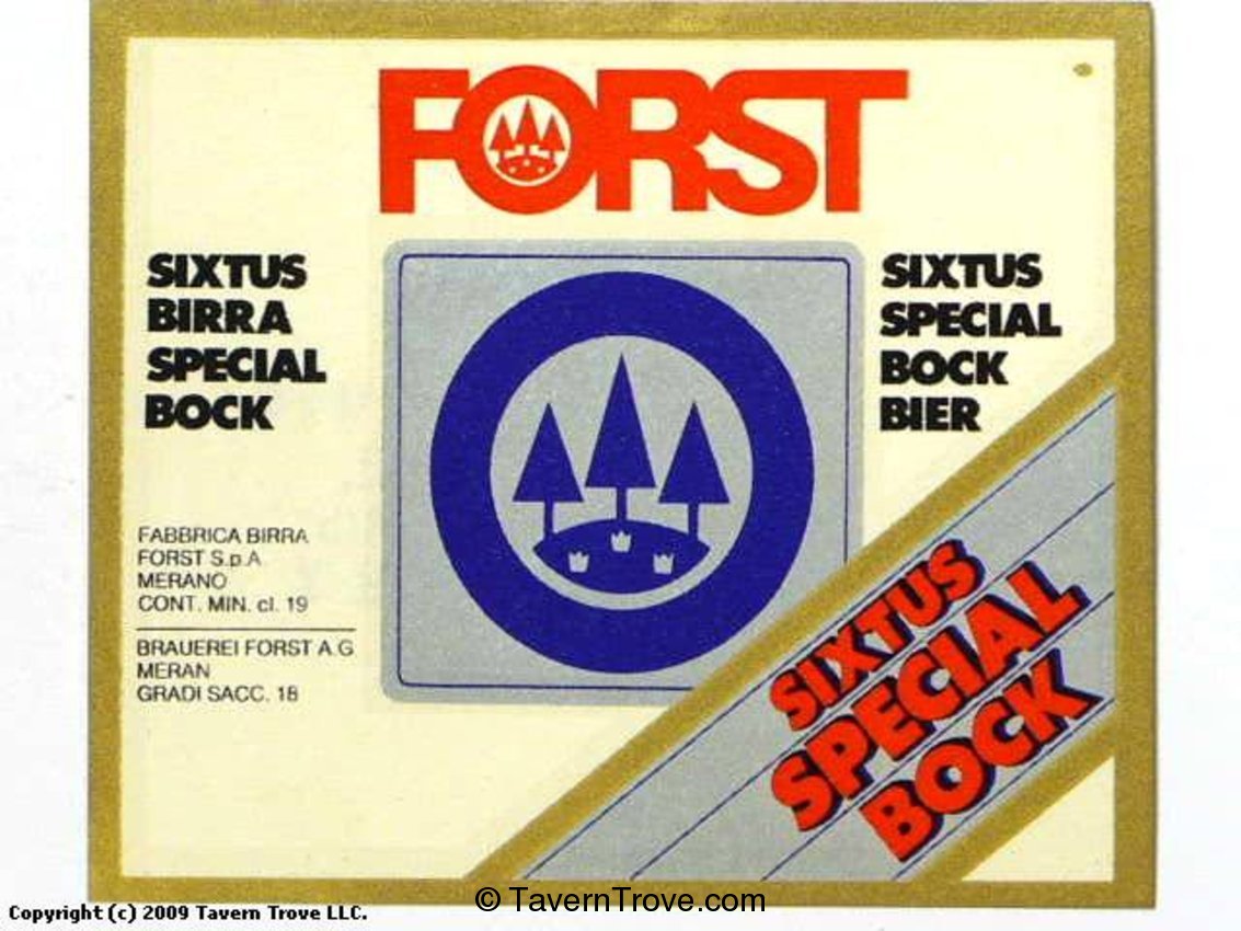 Forst Sixtus Special Bock