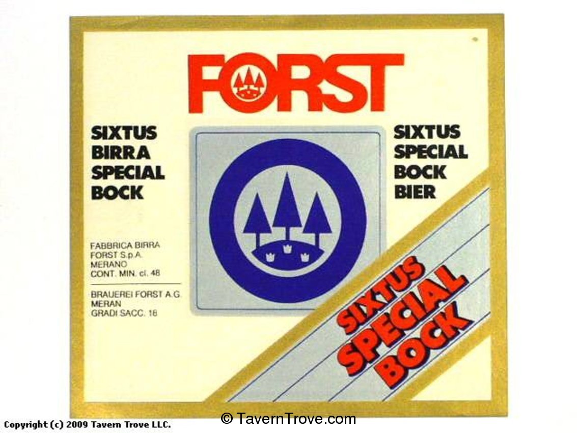 Forst Sixtus Special Bock