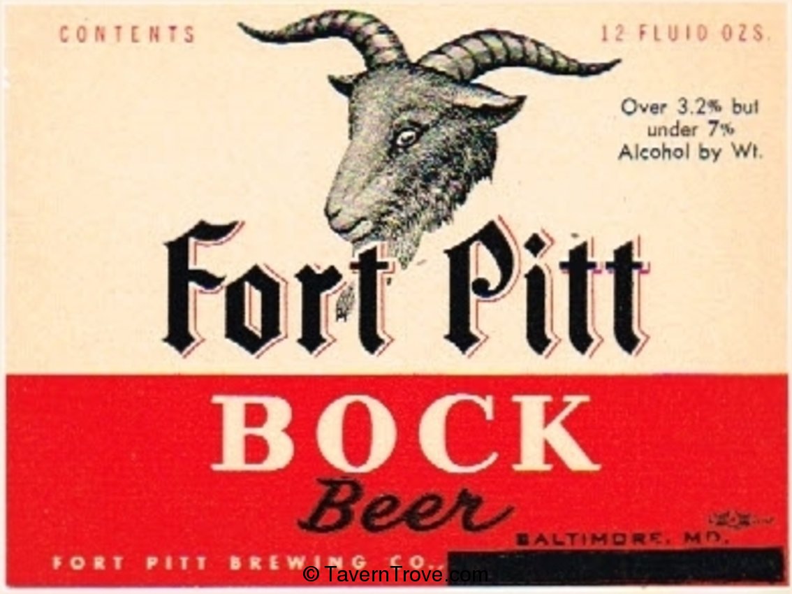 Fort Pitt Bock Beer 