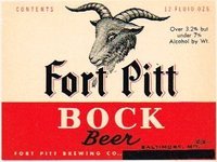 Fort Pitt Bock Beer 
