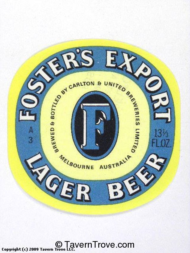 Foster's Export Lager Beer