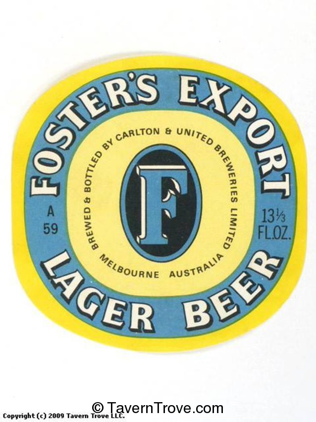Foster's Export Lager Beer