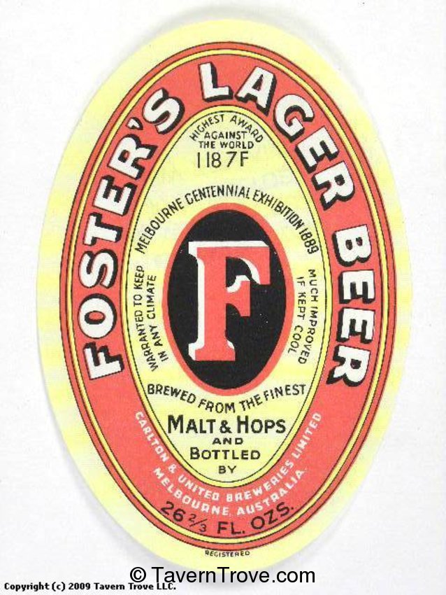 Foster's Lager Beer