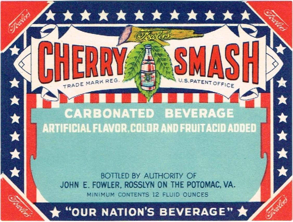 Fowler's Cherry Smash Rosslyn on the Potomac Virginia 12oz