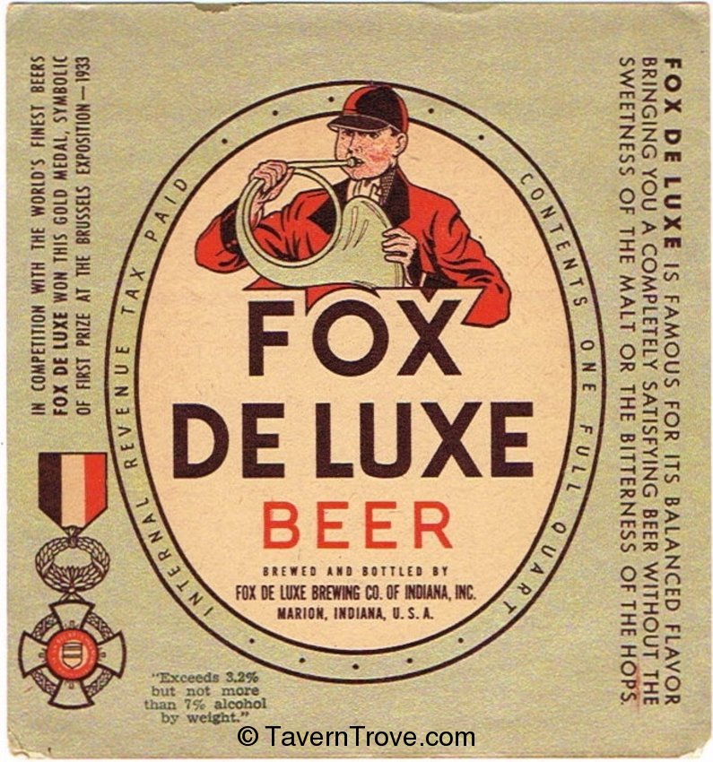 Fox De Luxe Beer