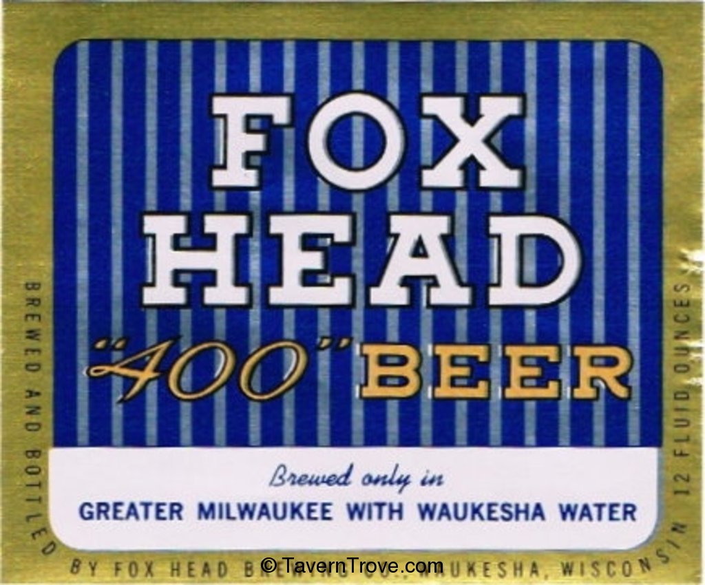 Fox Head 400 Beer