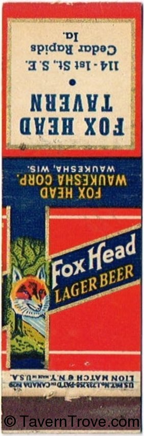 Fox Head Lager Beer