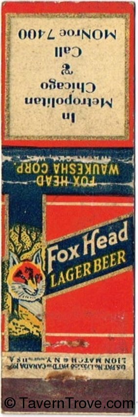 Fox Head Lager Beer