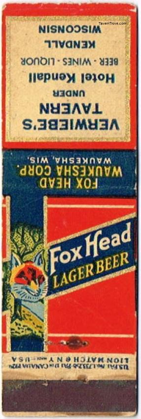 Fox Head Lager Beer
