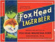 Fox Head Lager Beer