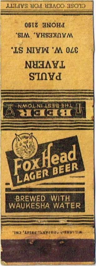 Fox Head Lager Beer