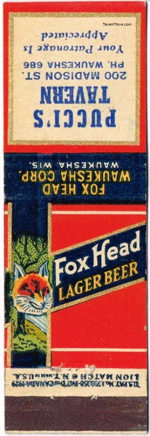 Fox Head Lager Beer