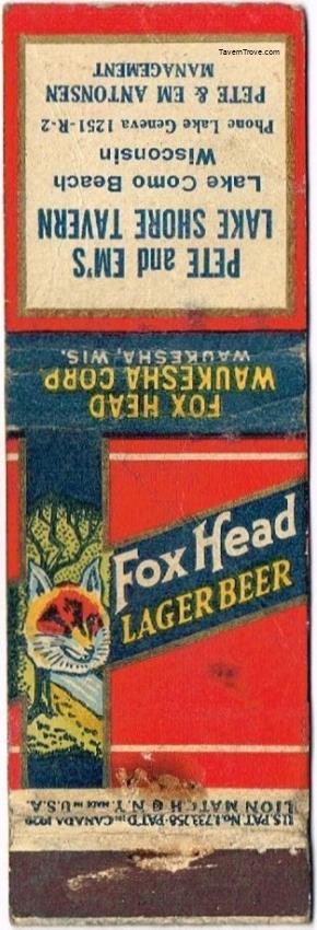 Fox Head Lager Beer