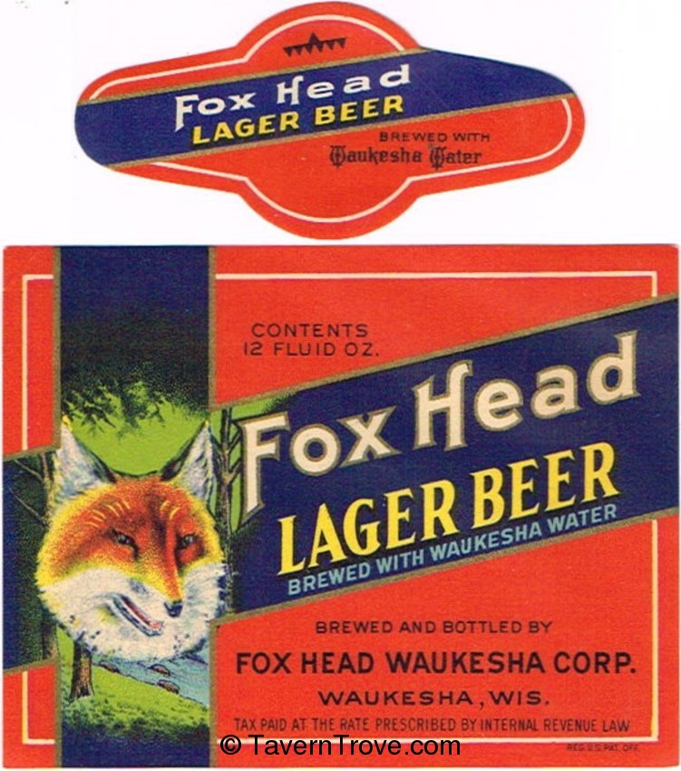 Fox Head Lager Beer