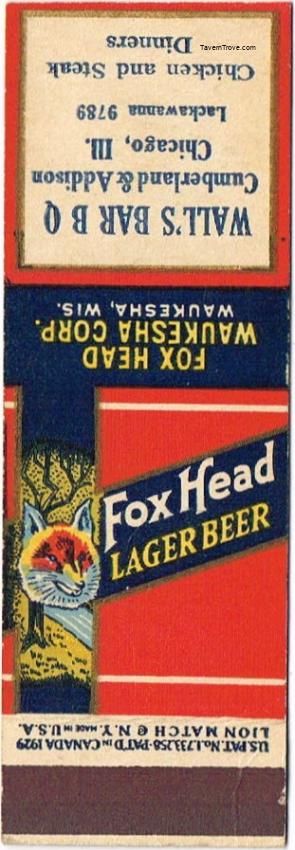 Fox Head Lager Beer