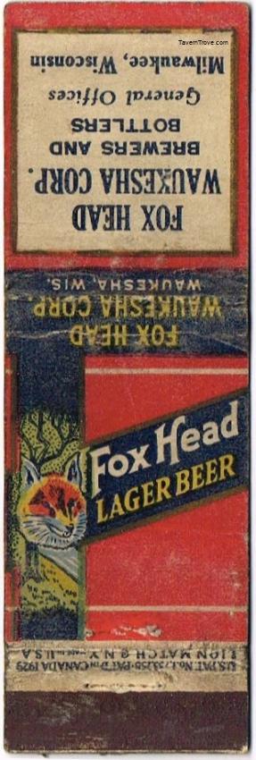 Fox Head Lager Beer